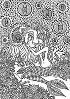 Family Portrait, ink drawing