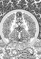 Inner Peace, ink drawing