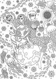 Dream Team, ink drawing